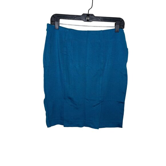 Cabi Blue Teal Pencil Skirt • Women’s 4 • Work Career Mini - Picture 5 of 12